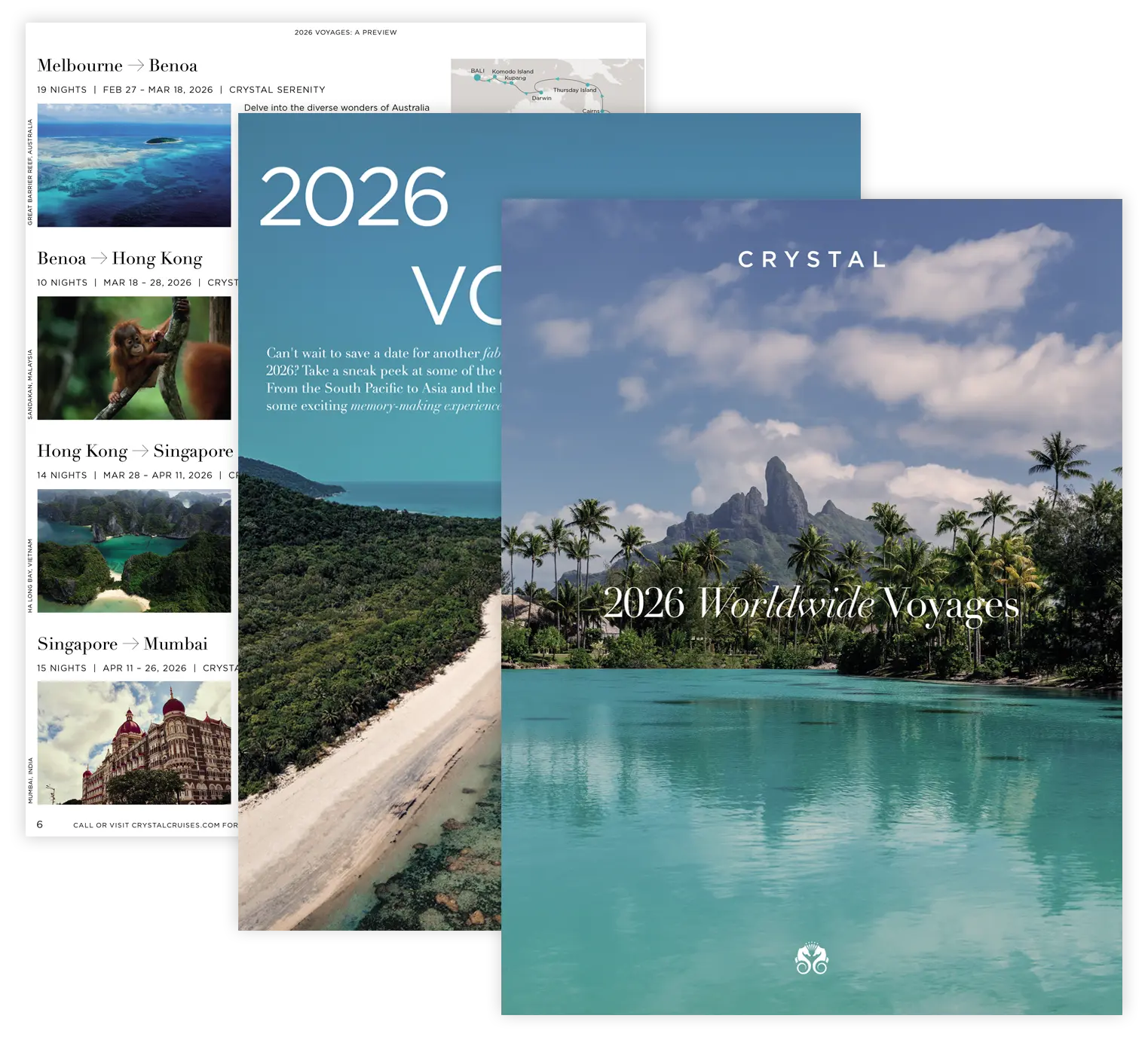 crystal cruises e-brochure 2026 worldwide voyages